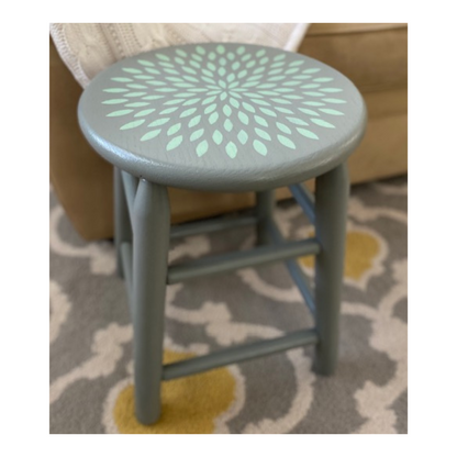 Mandala Flower Stool