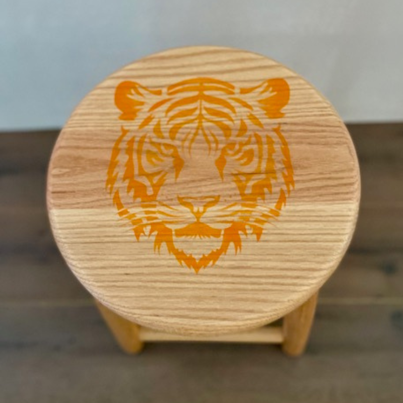 Round Tiger Stool