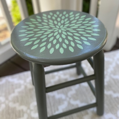 Mandala Flower Stool